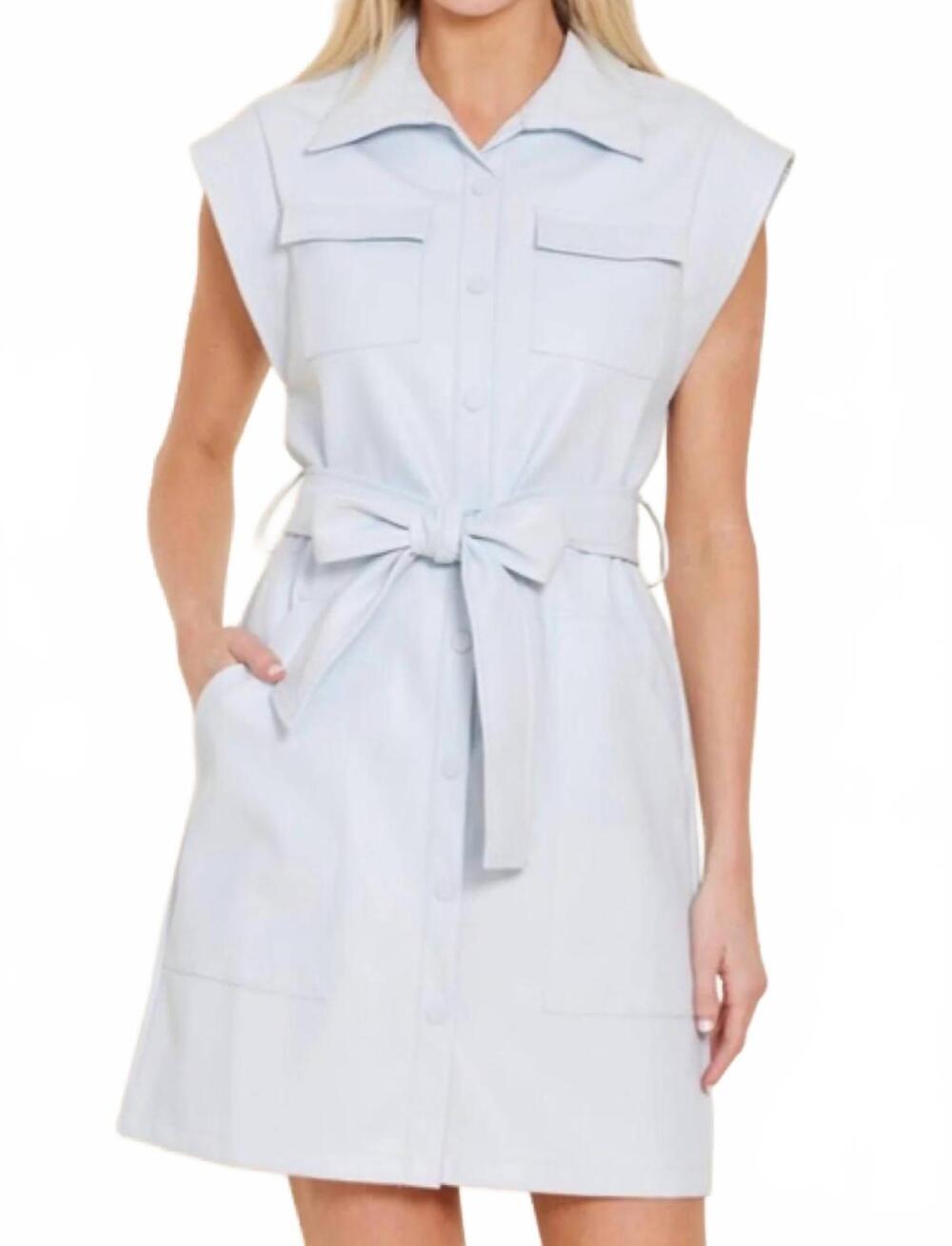 NEW DOLCE VITA allie mini dress in blue